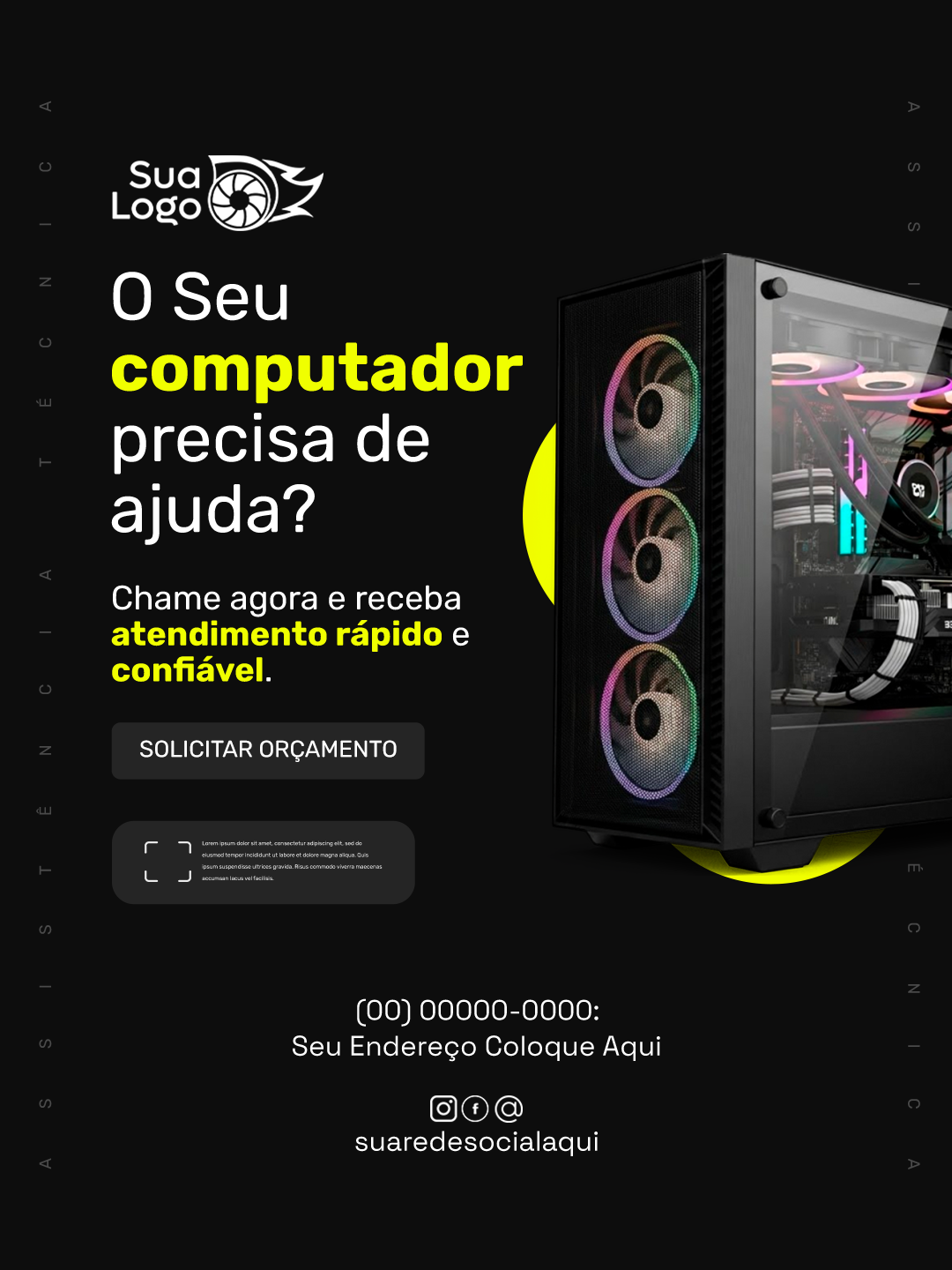 Arte 8 da coleção Coleção de Artes para Assistência Técnica de Notebook