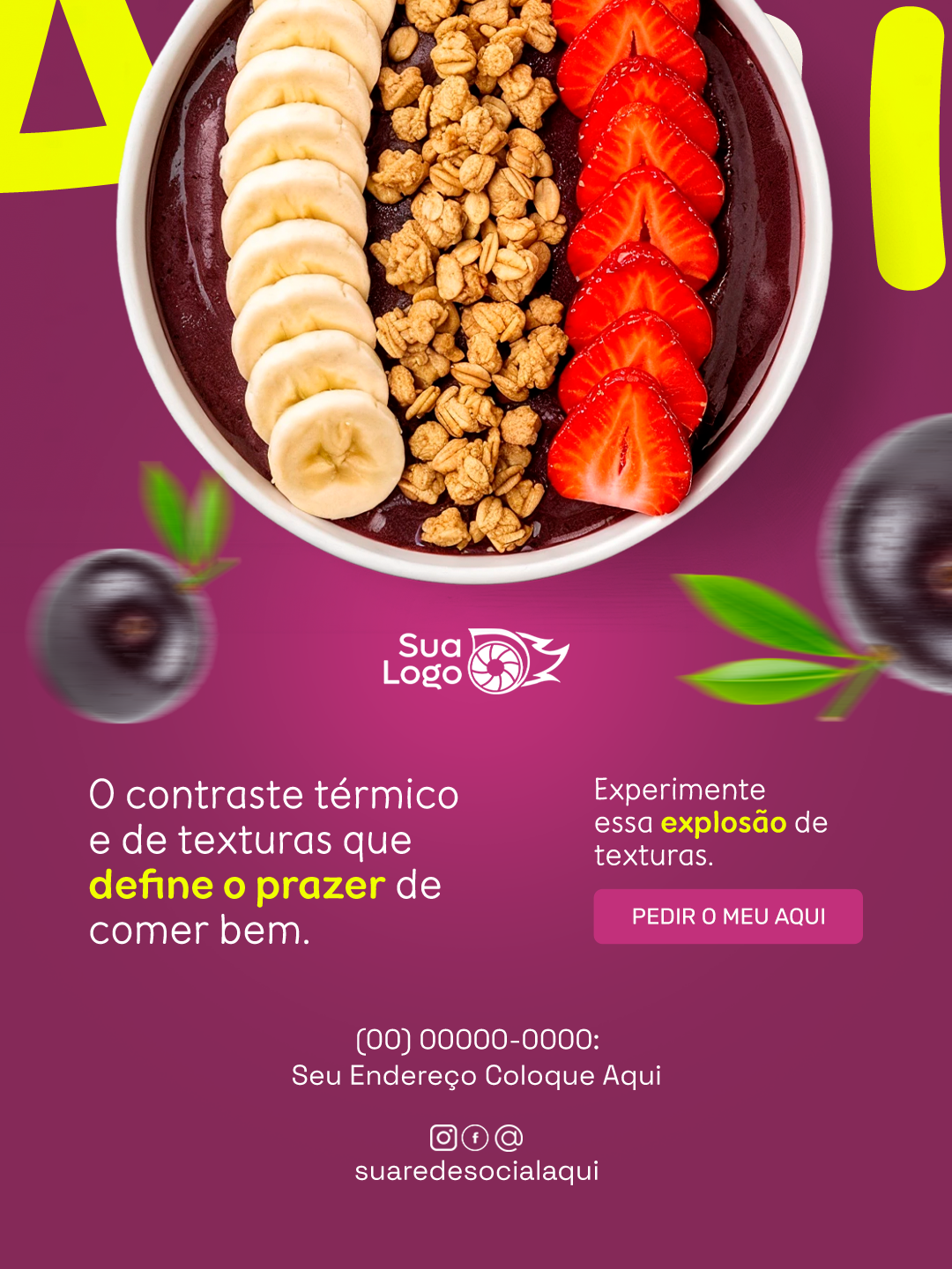 Prévia da coleção Coleção de Artes para Açaíteria