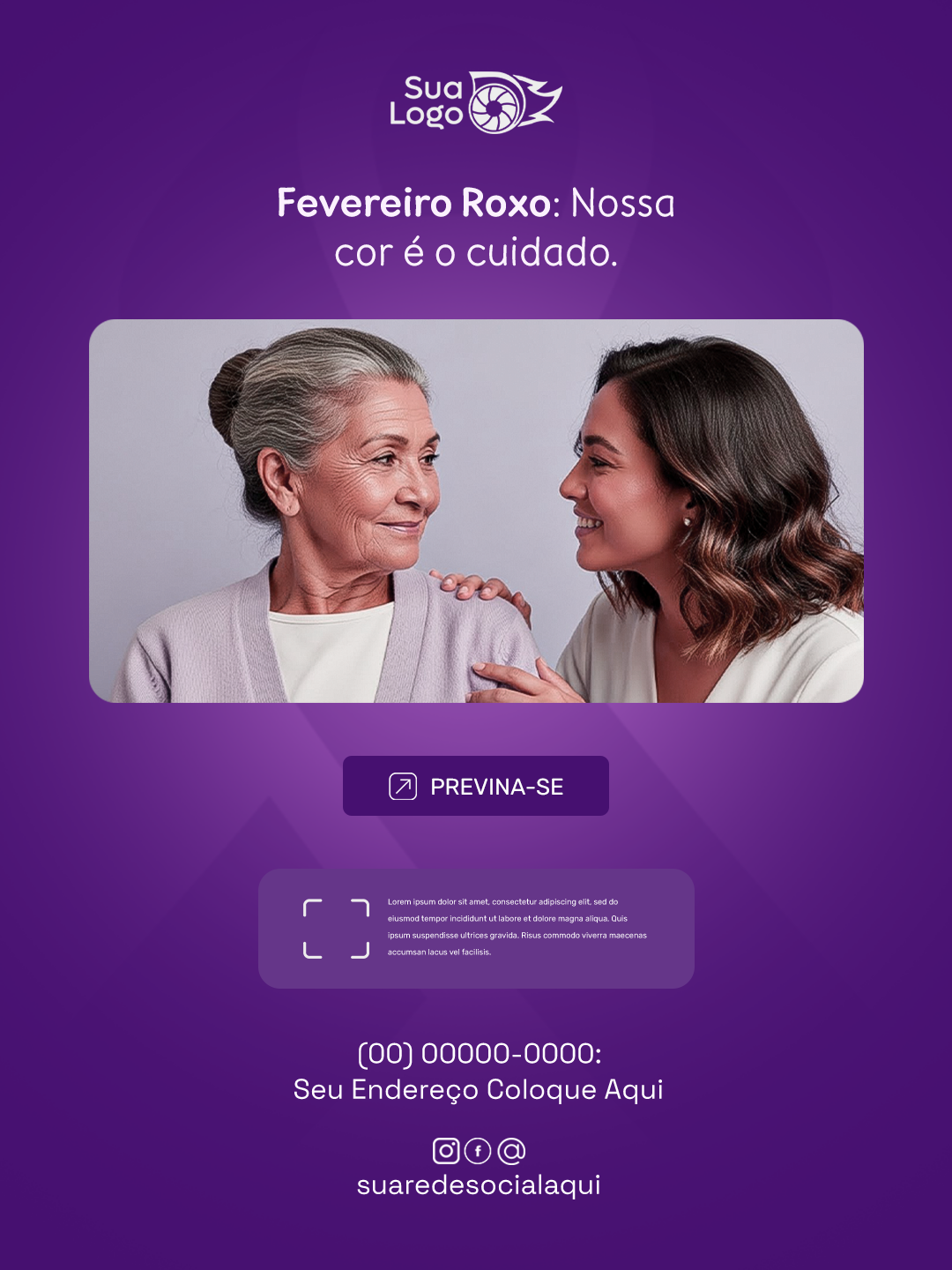 Arte 9 da coleção Coleção de Artes para Fevereiro Roxo