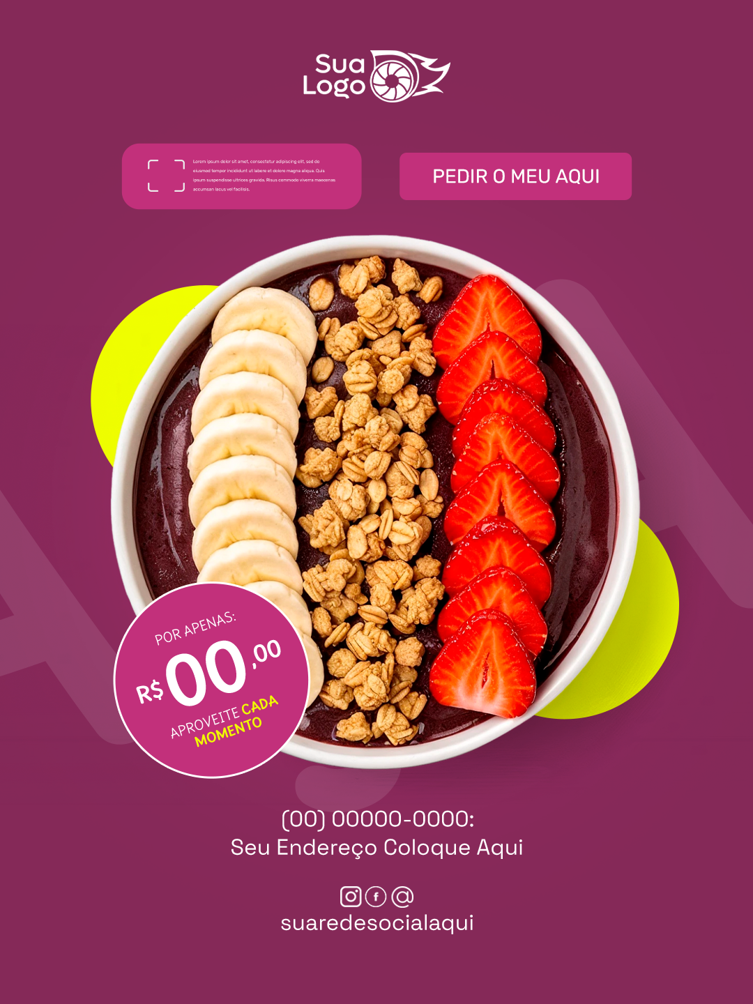 Prévia da coleção Coleção de Artes para Açaíteria