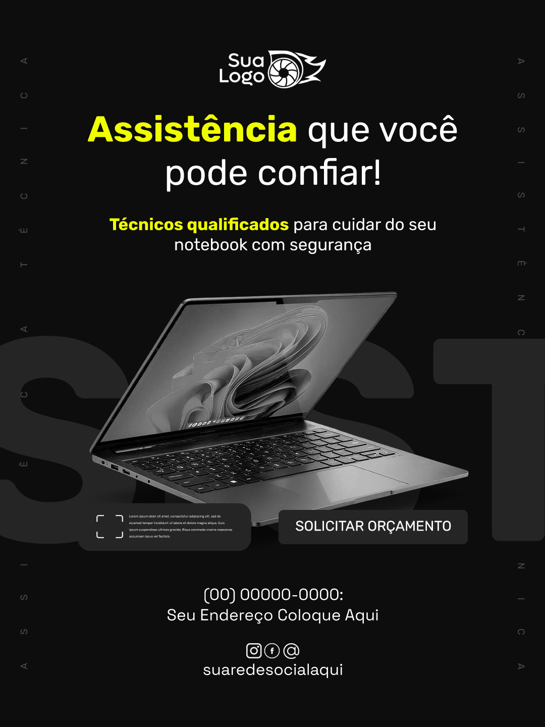 Arte 10 da coleção Coleção de Artes para Assistência Técnica de Notebook