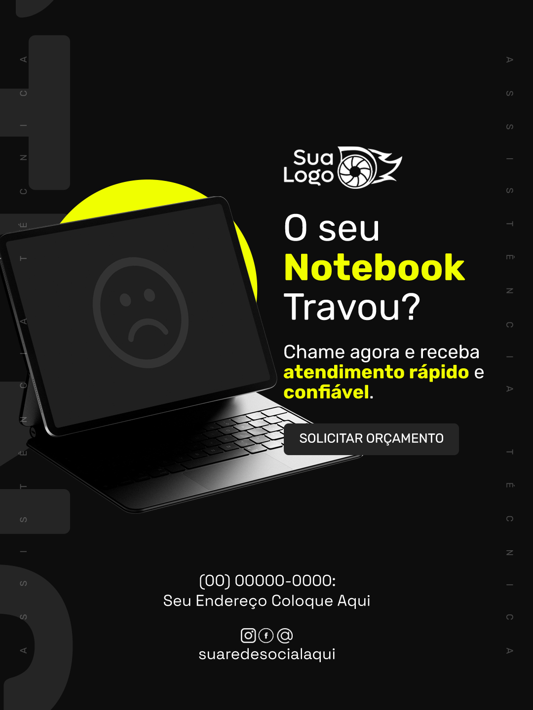 Arte 9 da coleção Coleção de Artes para Assistência Técnica de Notebook