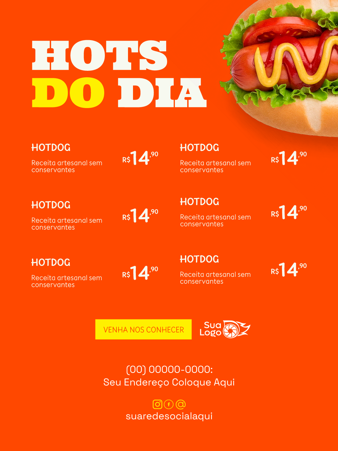 Arte 5 da coleção Coleção de Artes para Loja de Hot Dog