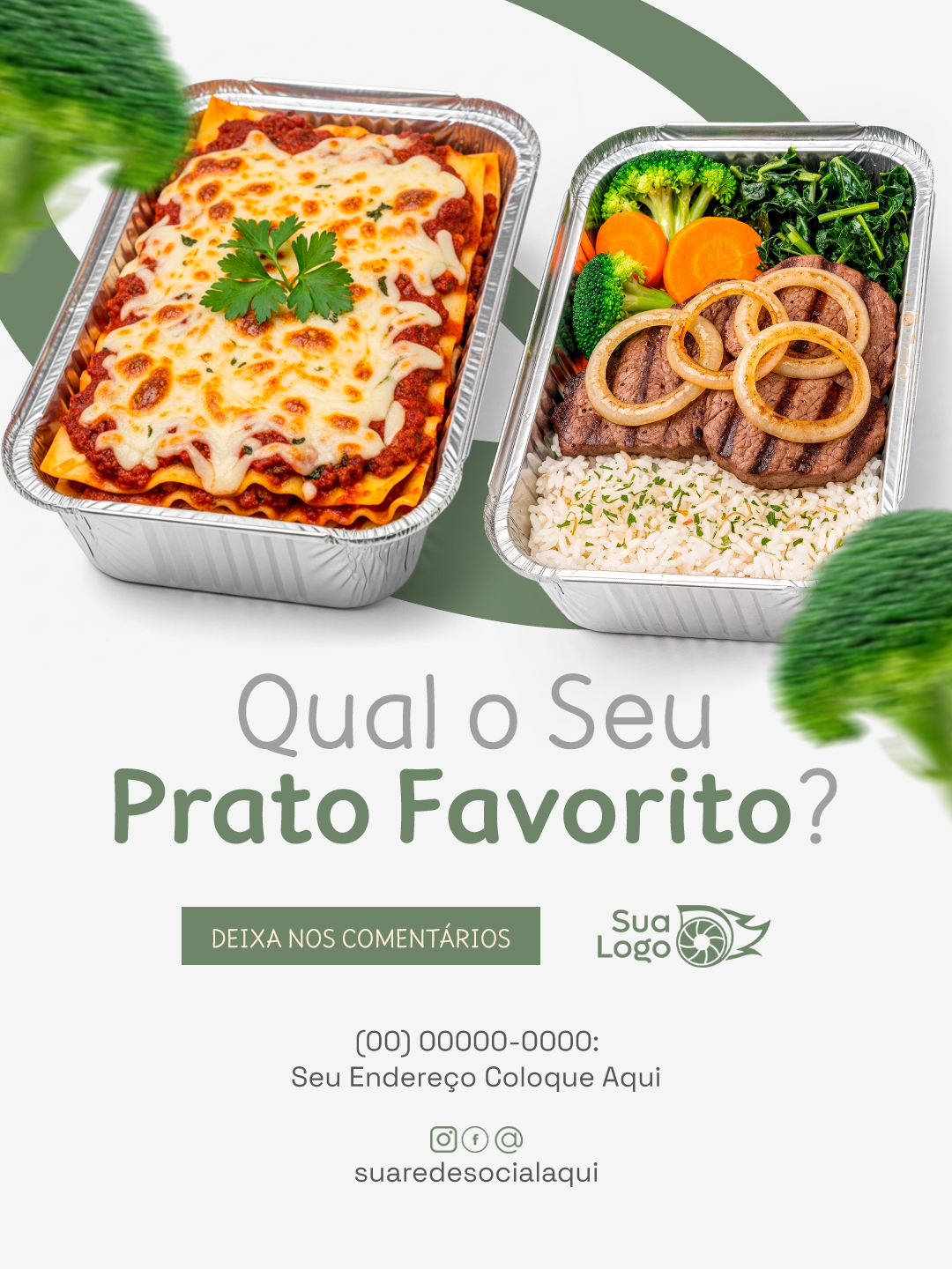 Prévia da coleção Coleção de Artes para Restaurante de Marmitas Marmitex