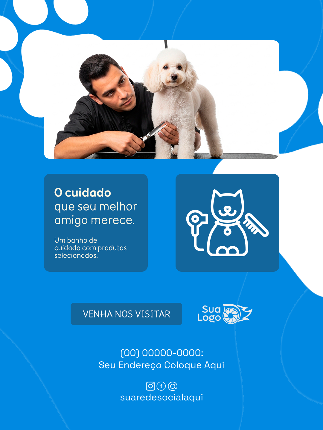 Arte 9 da coleção Coleção de Artes para Petshop Banho e Tosa