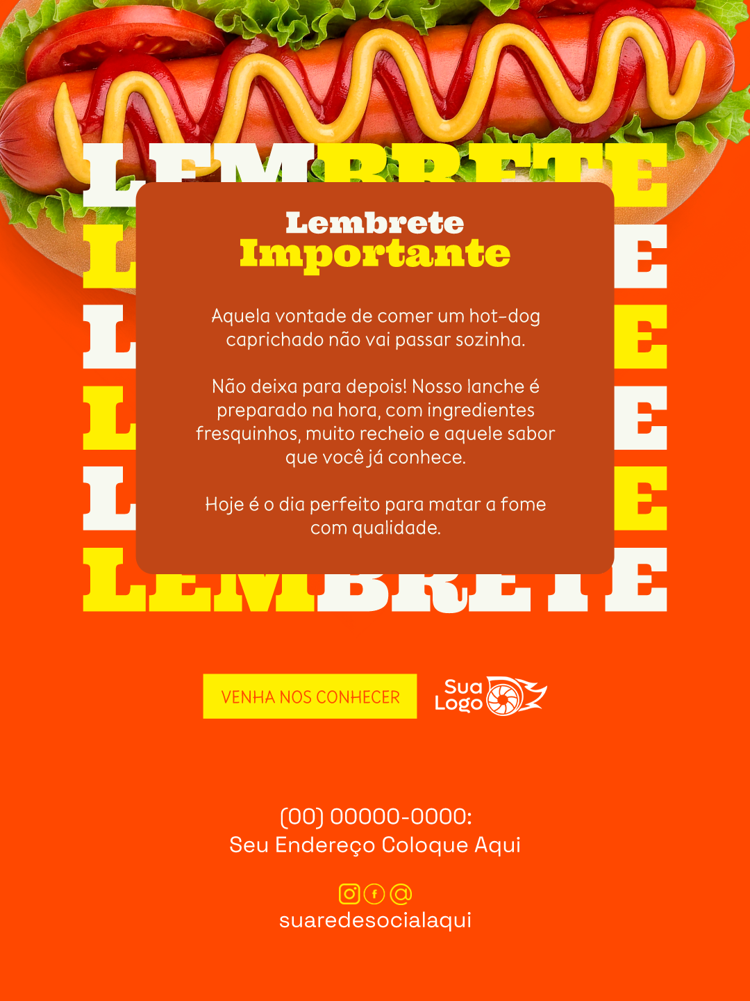 Prévia da coleção Coleção de Artes para Loja de Hot Dog