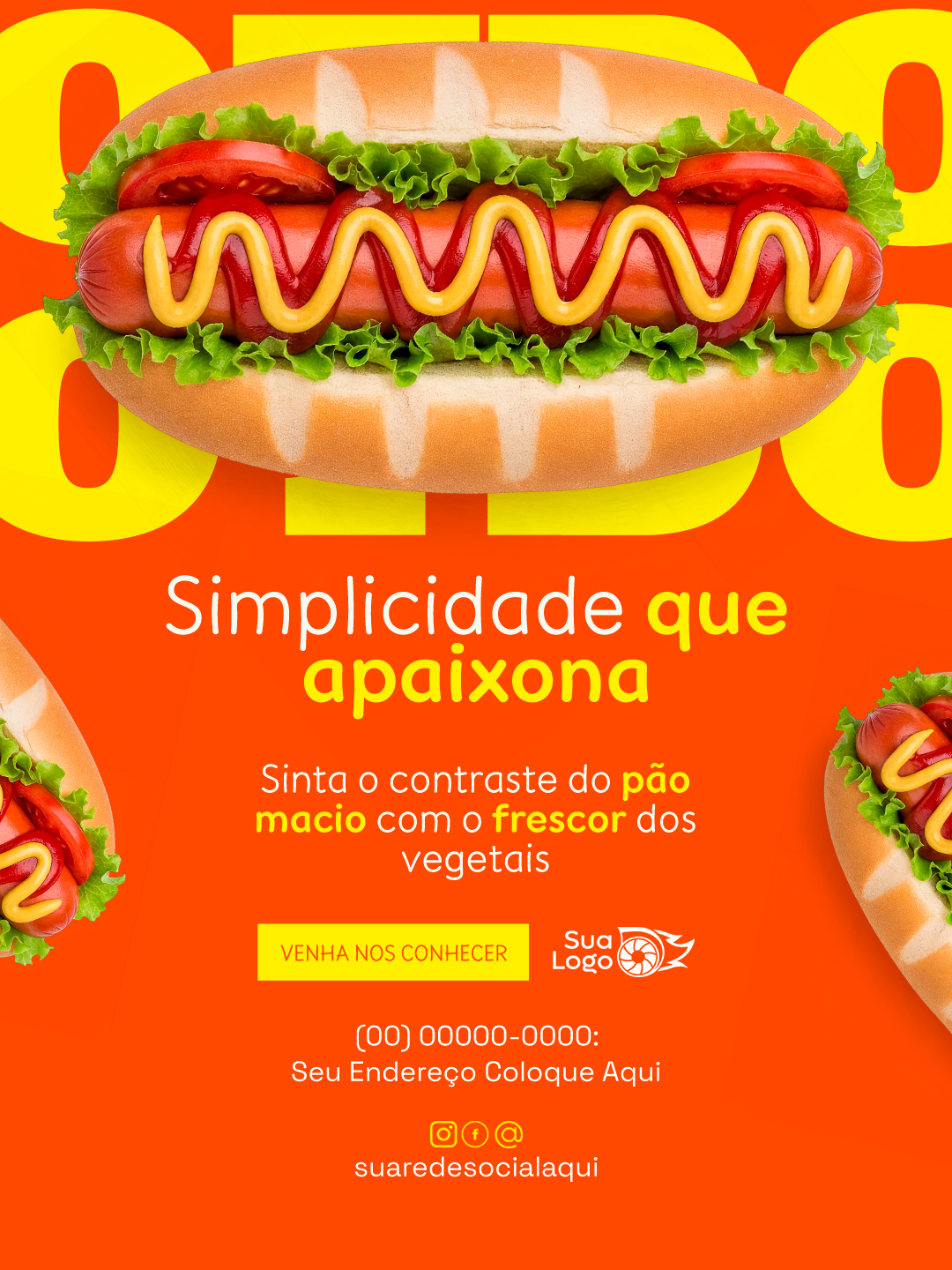 Prévia da coleção Coleção de Artes para Loja de Hot Dog