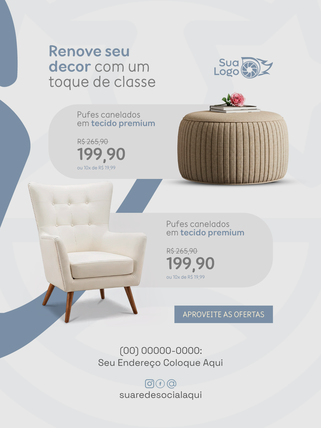 Prévia da coleção Coleção de Artes para Loja de Estofados