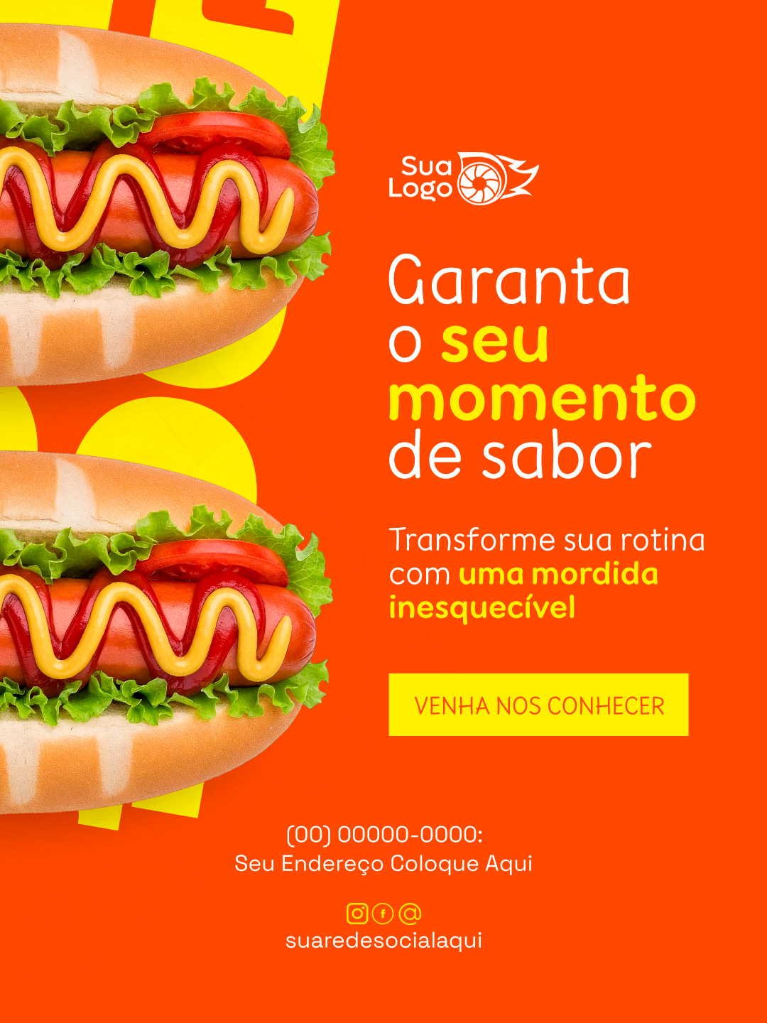 Prévia da coleção Coleção de Artes para Loja de Hot Dog