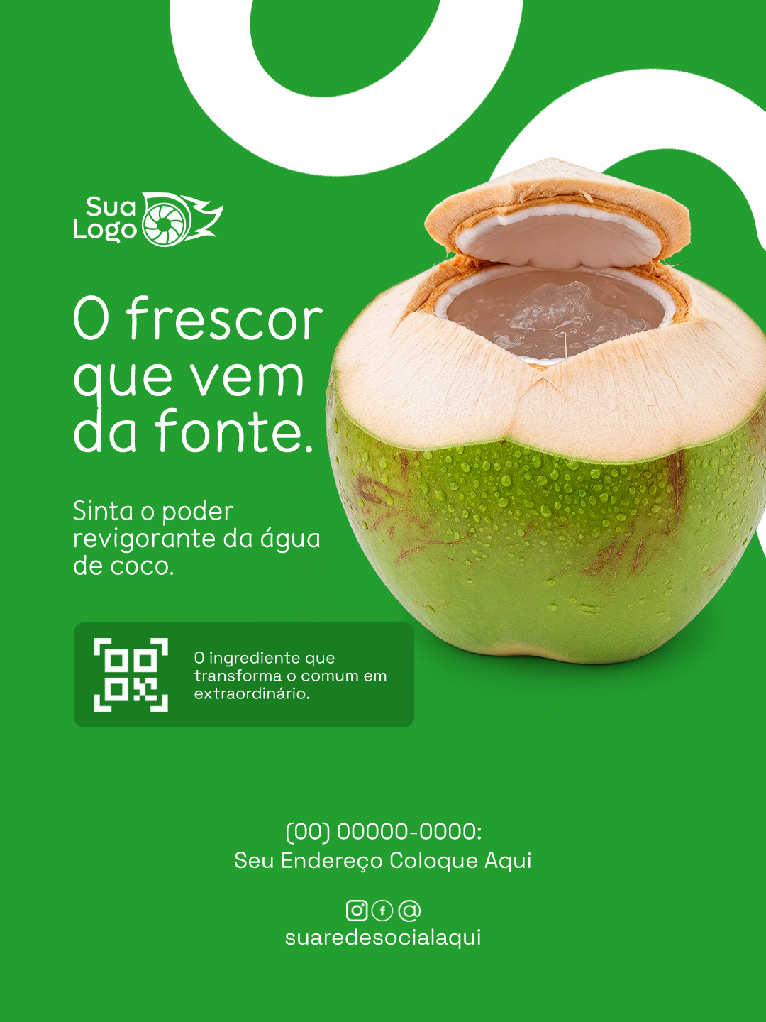 Arte 10 da coleção Coleção de Artes para Quiosque Água de Coco