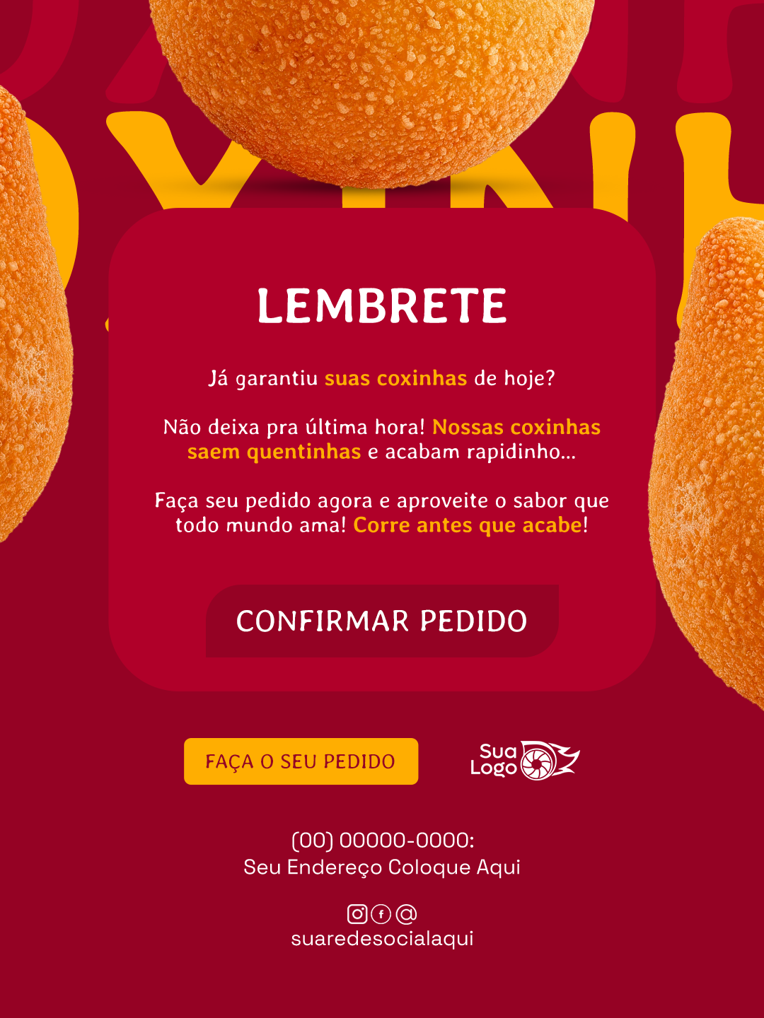 Arte 6 da coleção Coleção de Artes para Loja de Coxinhas