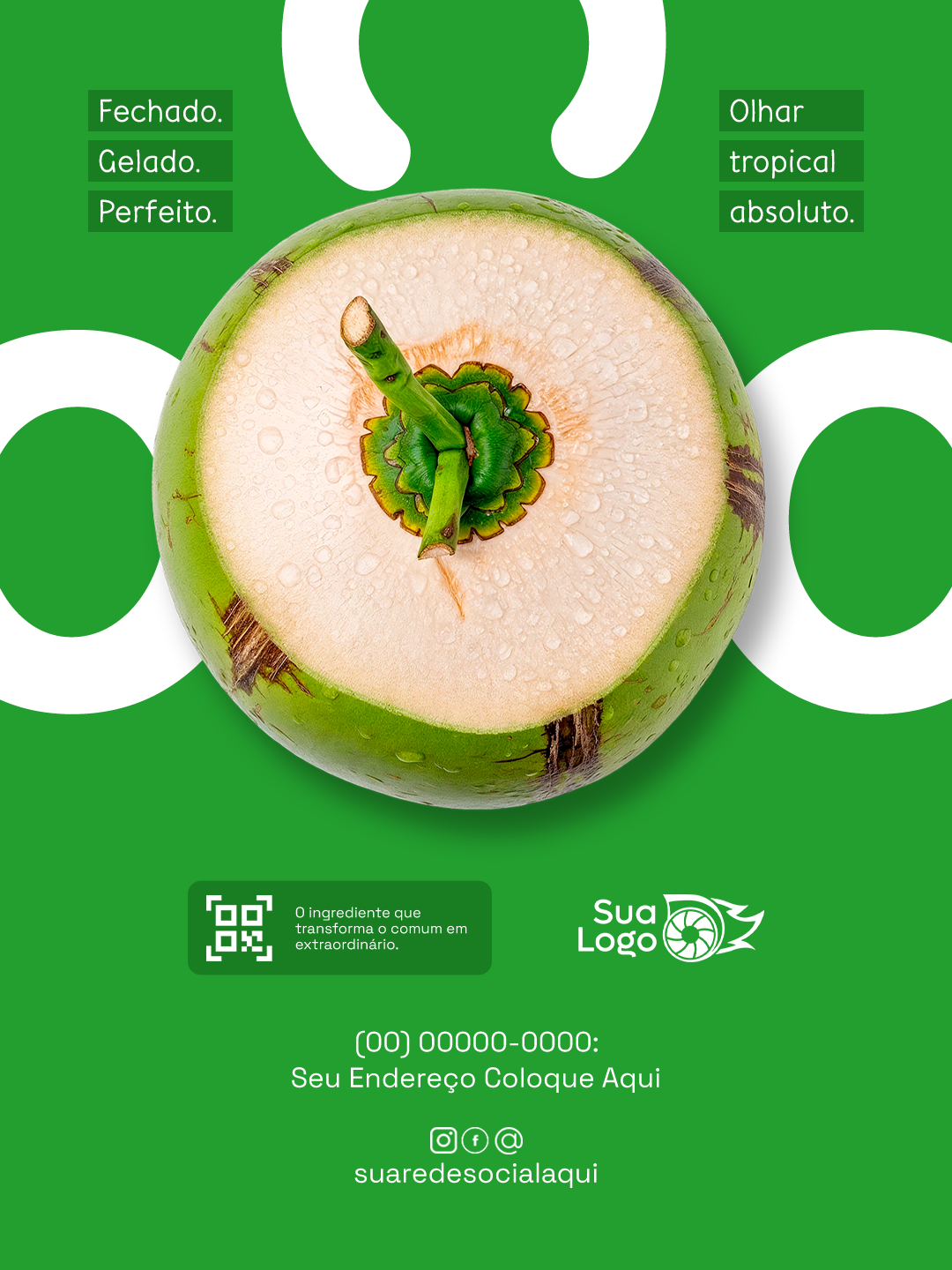 Arte 6 da coleção Coleção de Artes para Quiosque Água de Coco