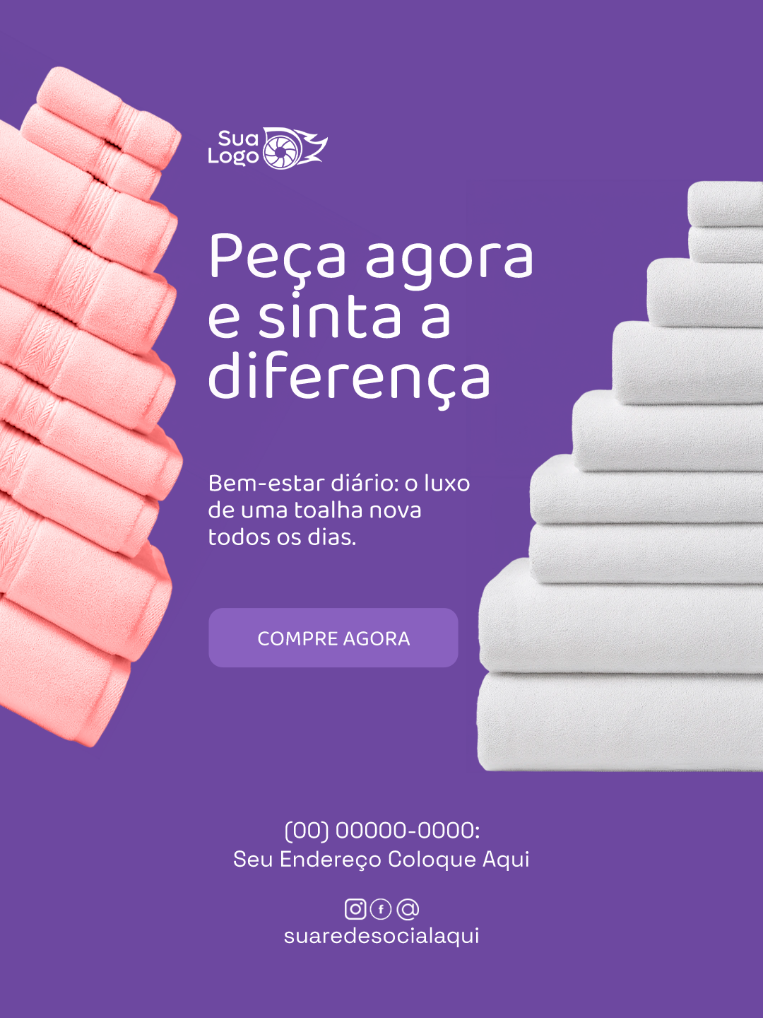 Prévia da coleção Coleção de Artes para Loja de Toalhas e Tecidos