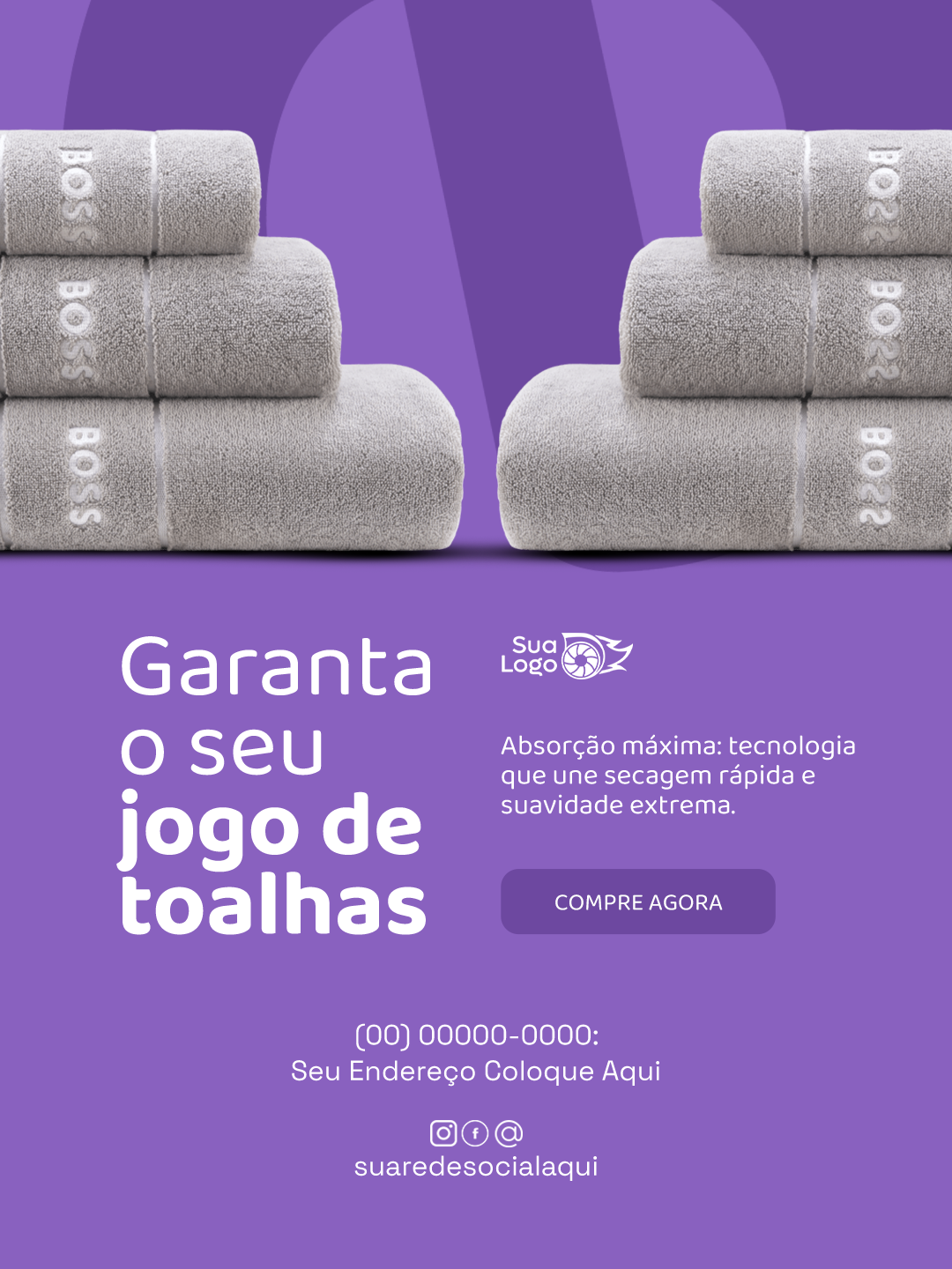 Arte 9 da coleção Coleção de Artes para Loja de Toalhas e Tecidos