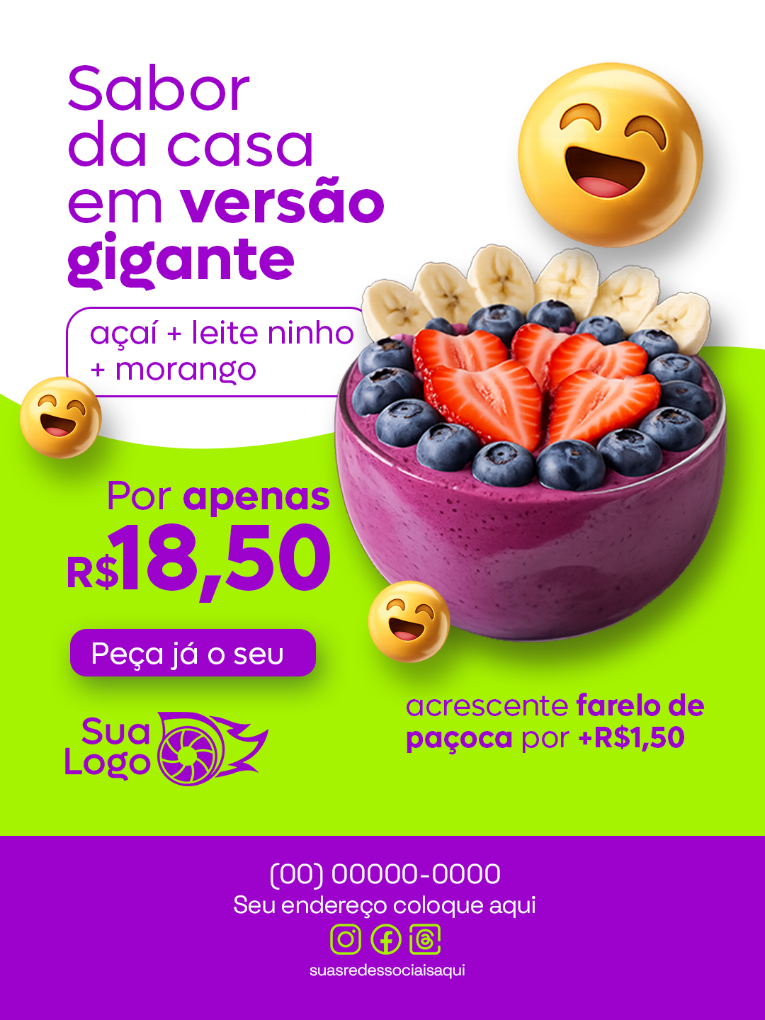 Prévia da coleção Coleção Açaíteria