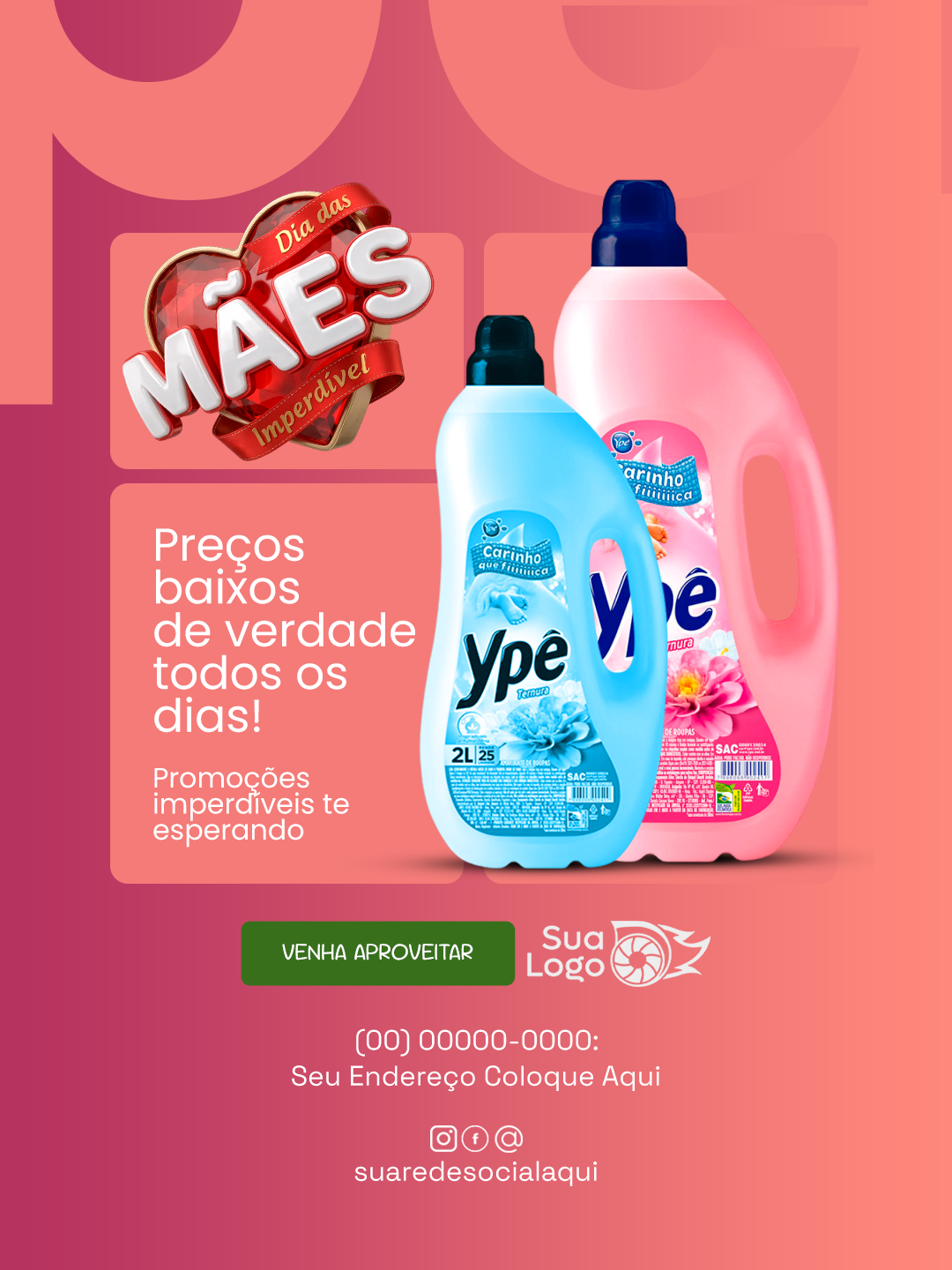 Prévia da coleção Coleção de Artes para Supermercado dia das Mães