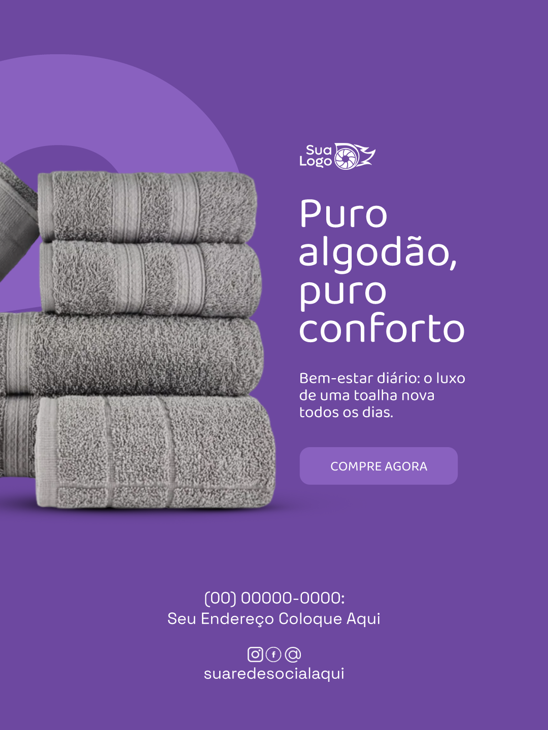 Prévia da coleção Coleção de Artes para Loja de Toalhas e Tecidos