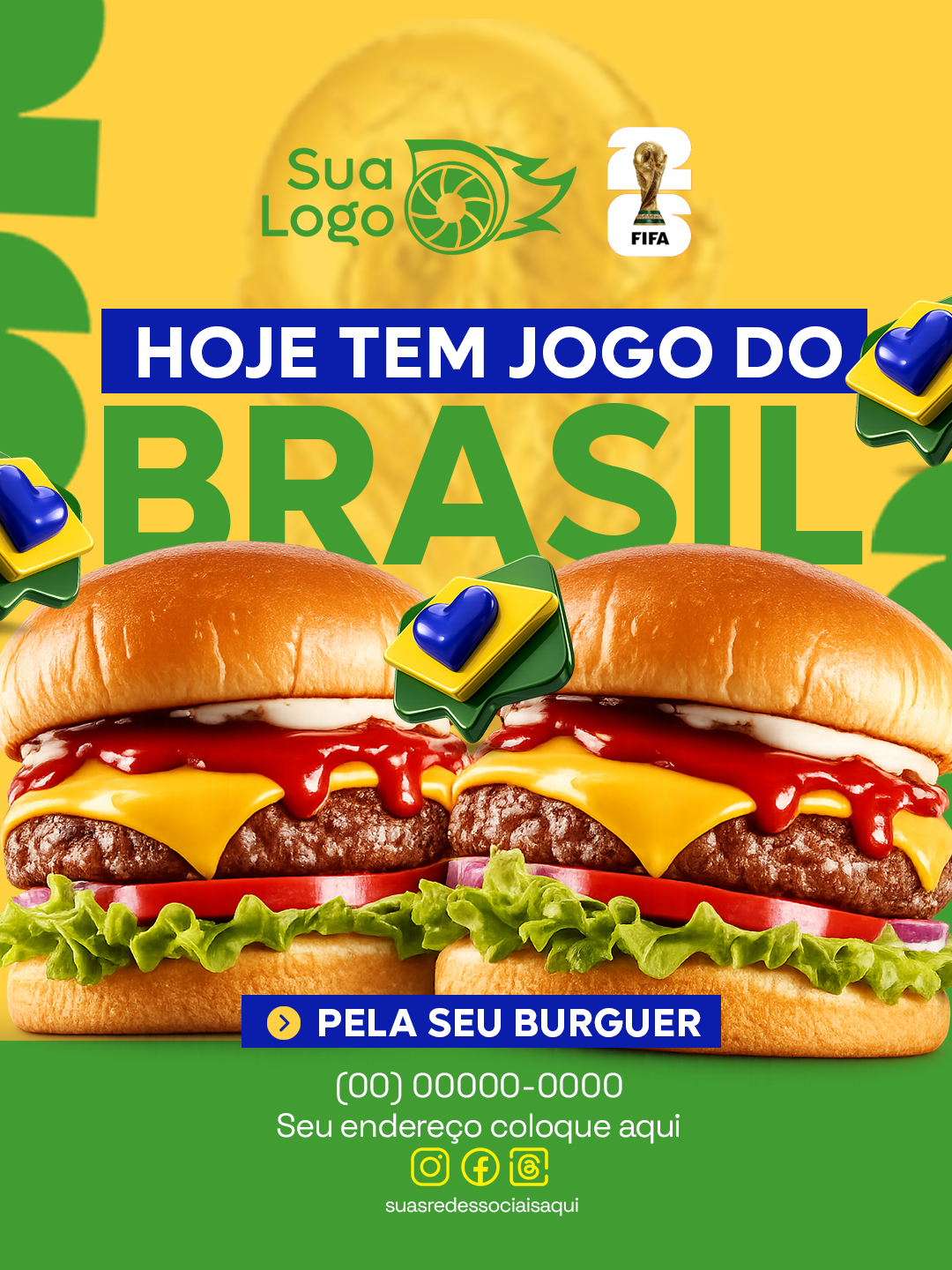 Prévia da coleção Coleção Hamburgueria Copa do Mundo