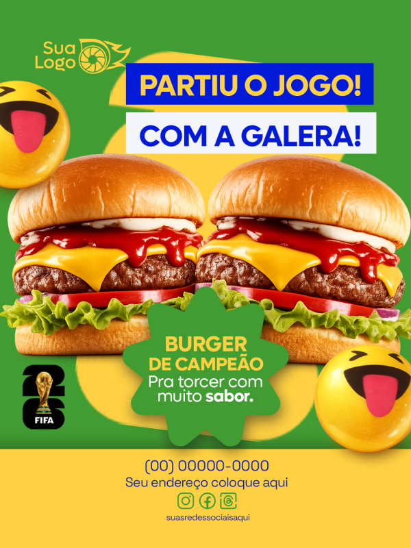 Arte 5 da coleção Coleção Hamburgueria Copa do Mundo