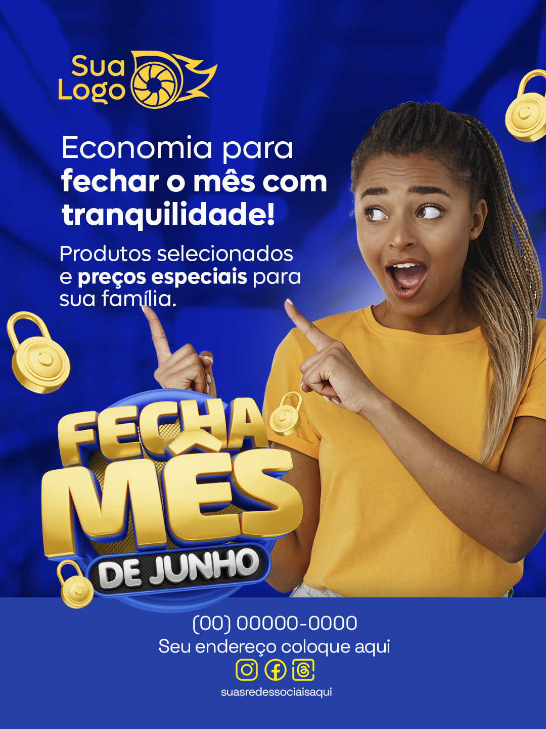 Prévia da coleção Coleção Supermercado Fecha Mês