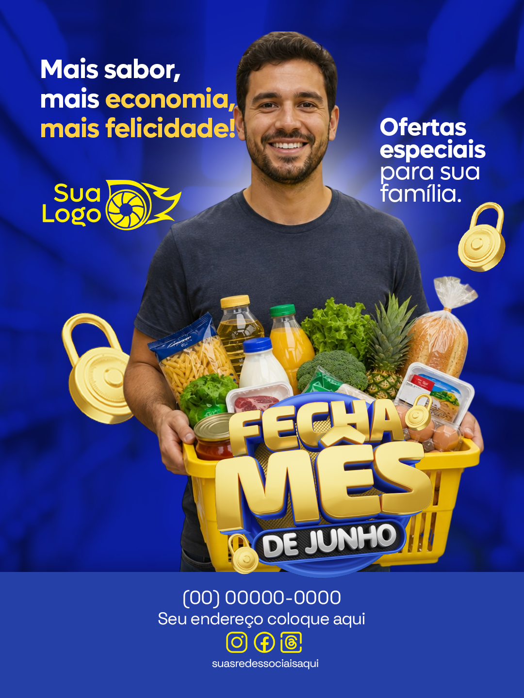 Prévia da coleção Coleção Supermercado Fecha Mês