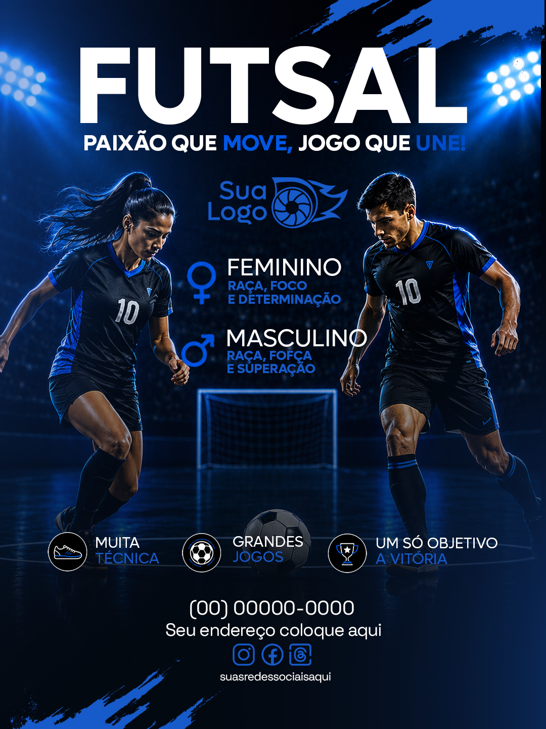 Arte 6 da coleção Coleção Futsal Masculino e Feminino
